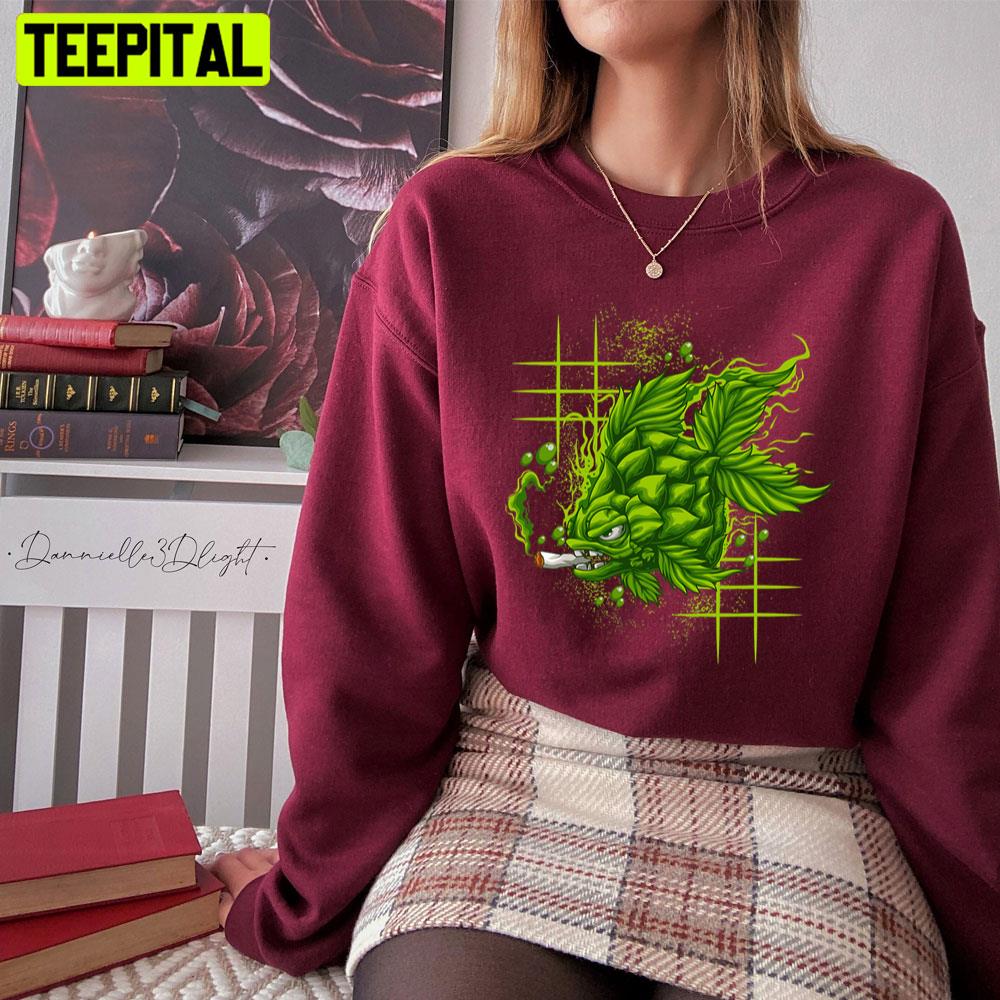 Weed Fish Unisex T-Shirt Weed Fish Unisex T-Shirt