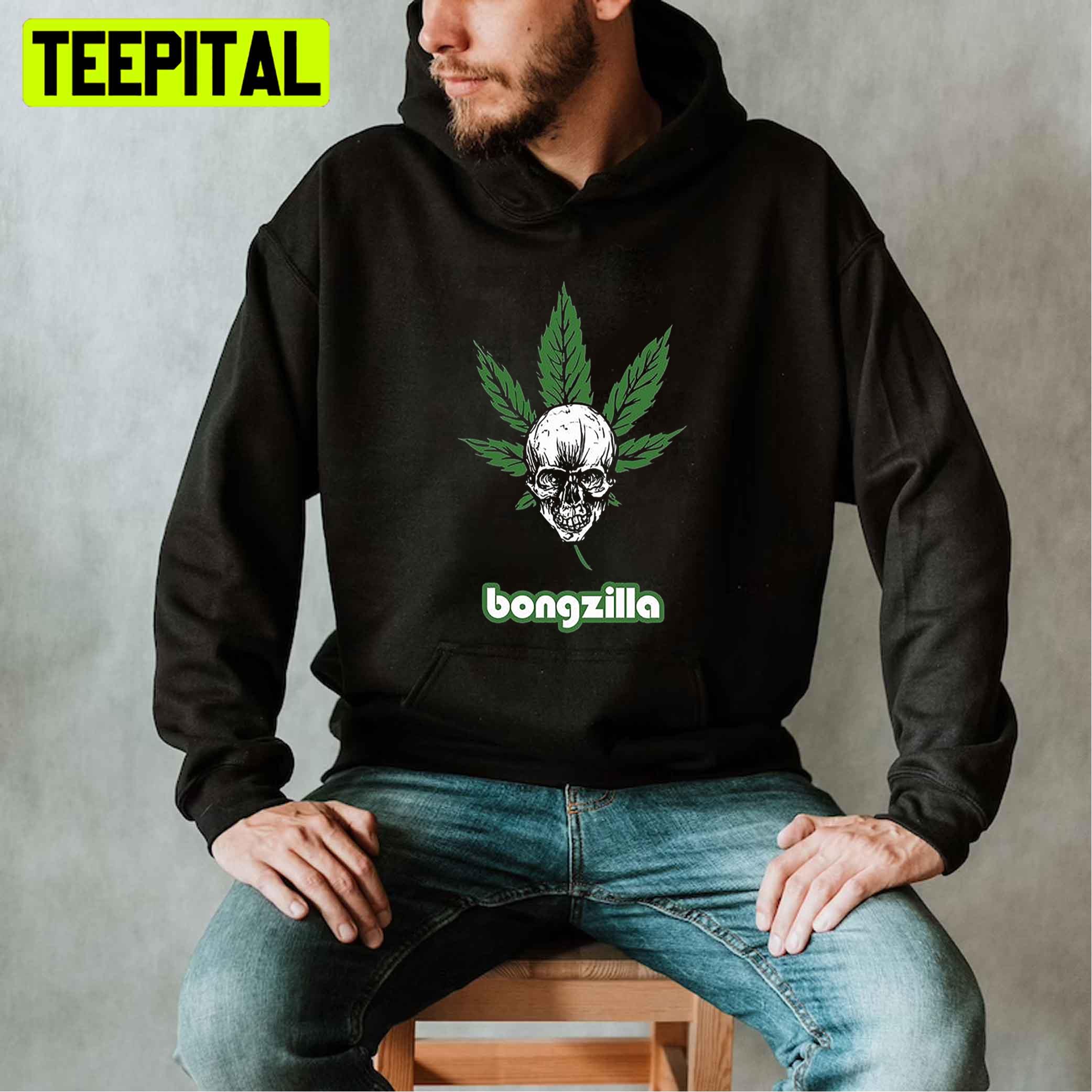 Weed Skull Art Bongzilla Unisex T-Shirt Weed Skull Art Bongzilla Unisex T-Shirt