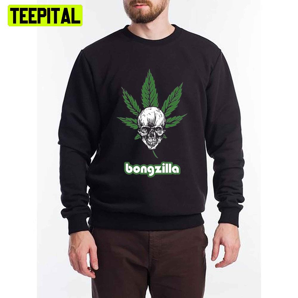 Weed Skull Art Bongzilla Unisex T-Shirt Weed Skull Art Bongzilla Unisex T-Shirt