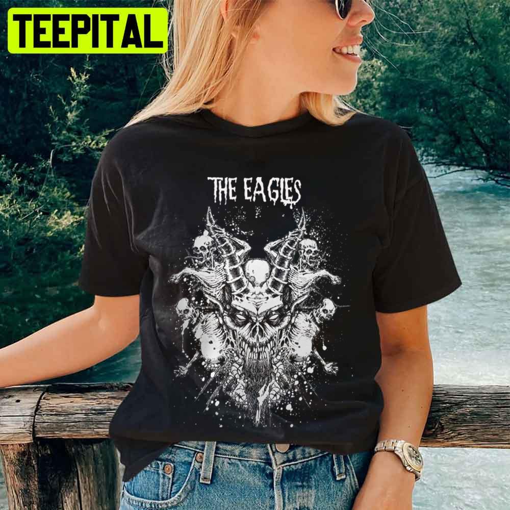 White Art Dragon Skull Play The Eagle Unisex T-Shirt White Art Dragon Skull Play The Eagle Unisex T-Shirt