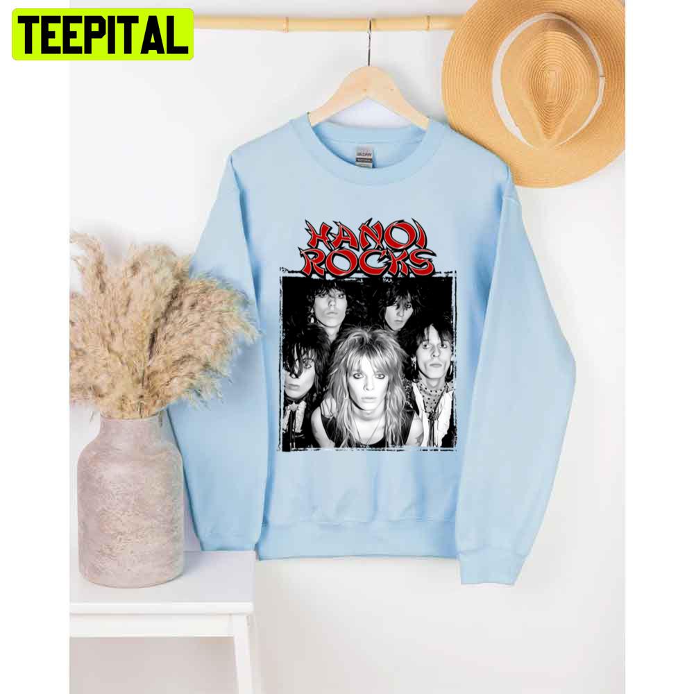 80's Vintage Art Hanoi Rocks Unisex T-Shirt 80's Vintage Art Hanoi Rocks Unisex T-Shirt