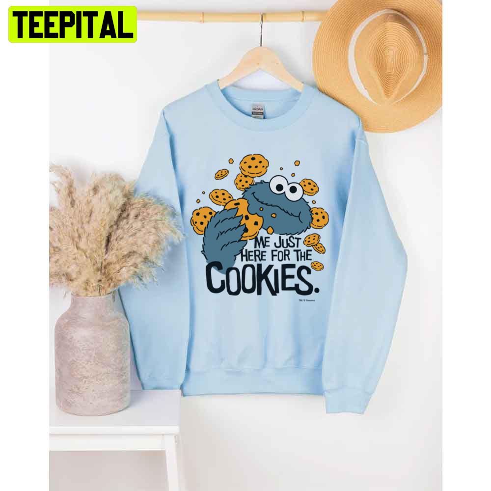 Cookie Monster Me Just Here For The Cookies Baby Unisex T-Shirt Cookie Monster Me Just Here For The Cookies Baby Unisex T-Shirt