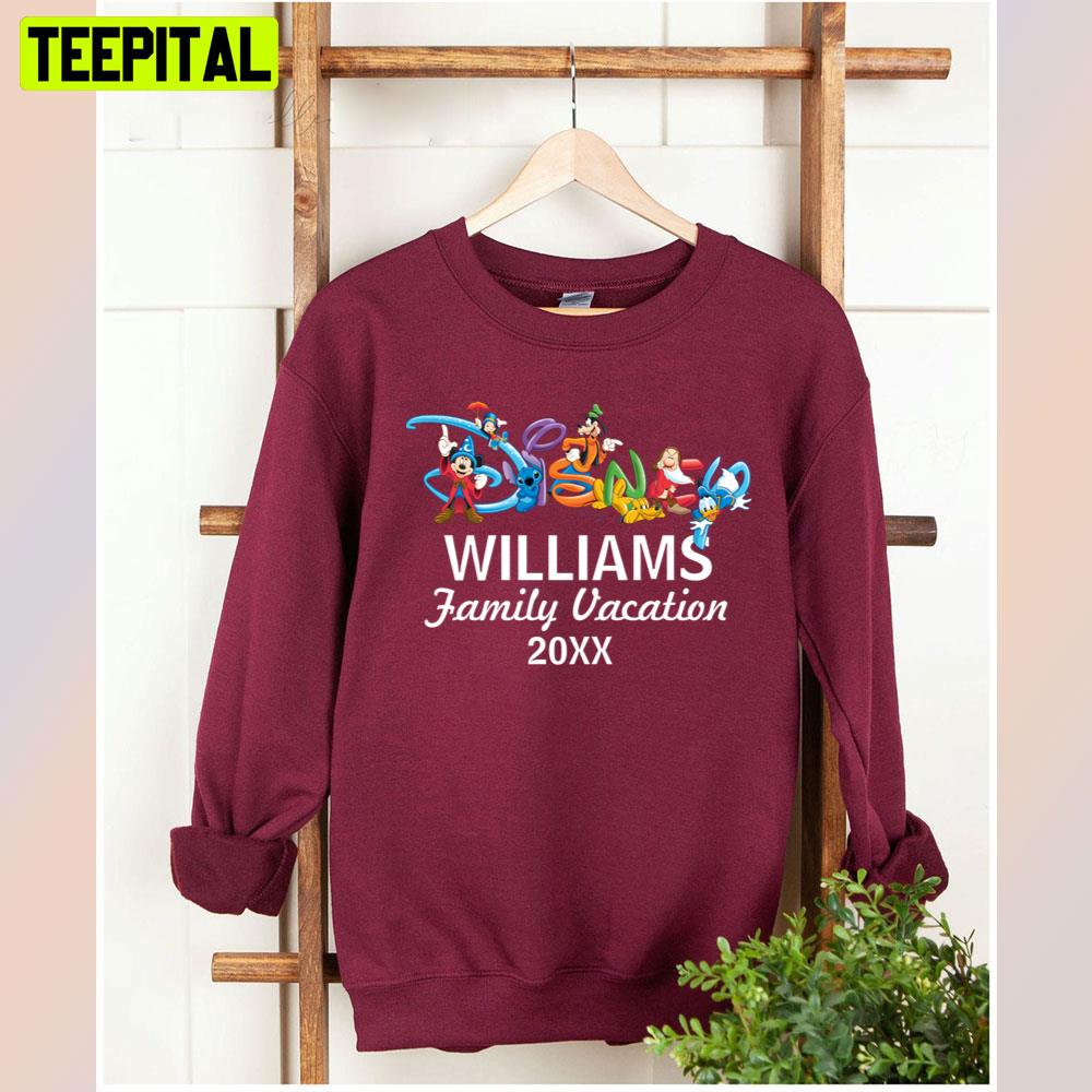 Disney Logo Mickey And Friends Family Vacation Unisex T-Shirt Disney Logo Mickey And Friends Family Vacation Unisex T-Shirt