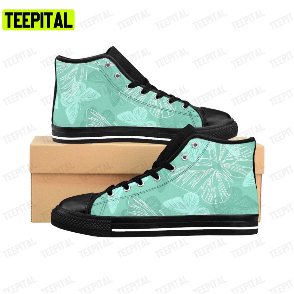 Butterfly Butterflies Adults High Top Canvas Shoes Butterfly Butterflies Adults High Top Canvas Shoes