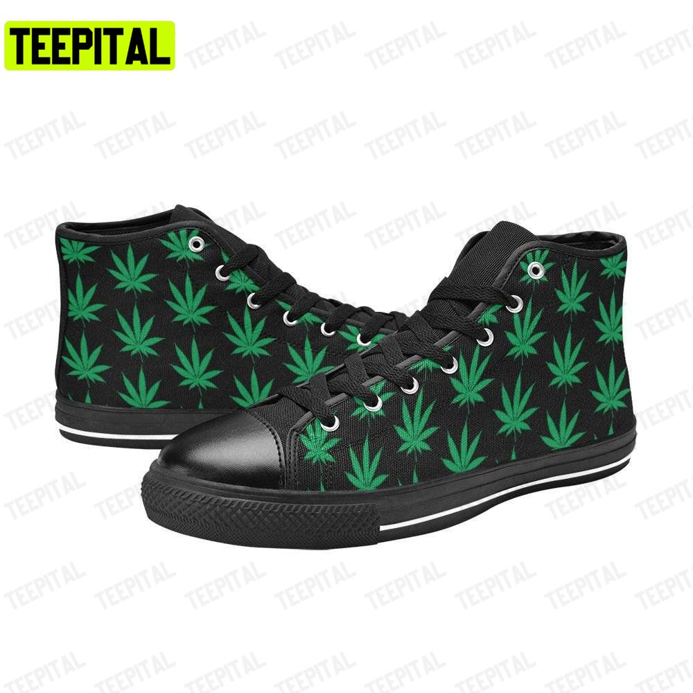 Cannabis 420 Adults High Top Canvas Shoes Cannabis 420 Adults High Top Canvas Shoes
