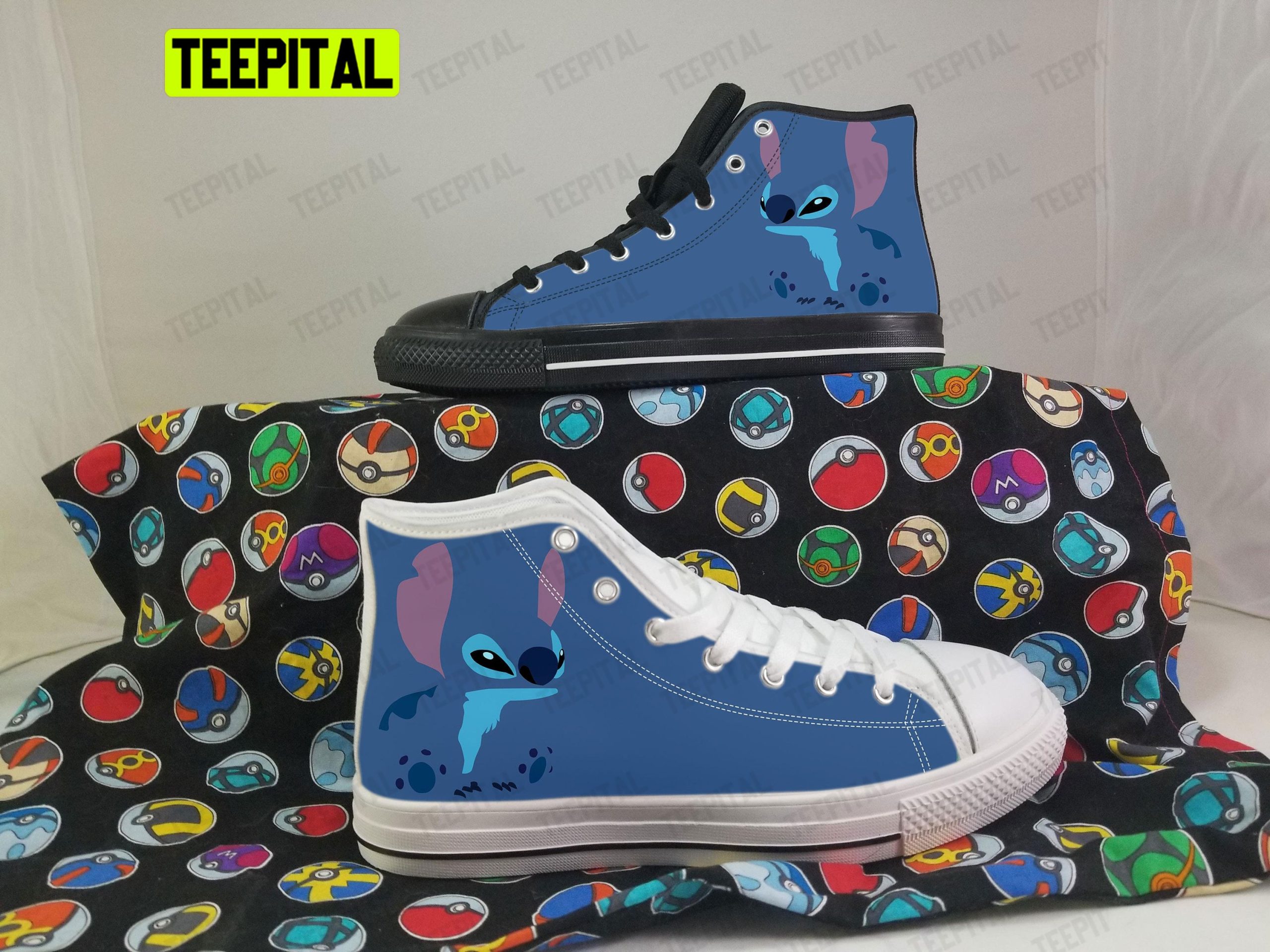 Cute Lilo And Stitch Adults High Top Canvas Shoes Cute Lilo And Stitch Adults High Top Canvas Shoes
