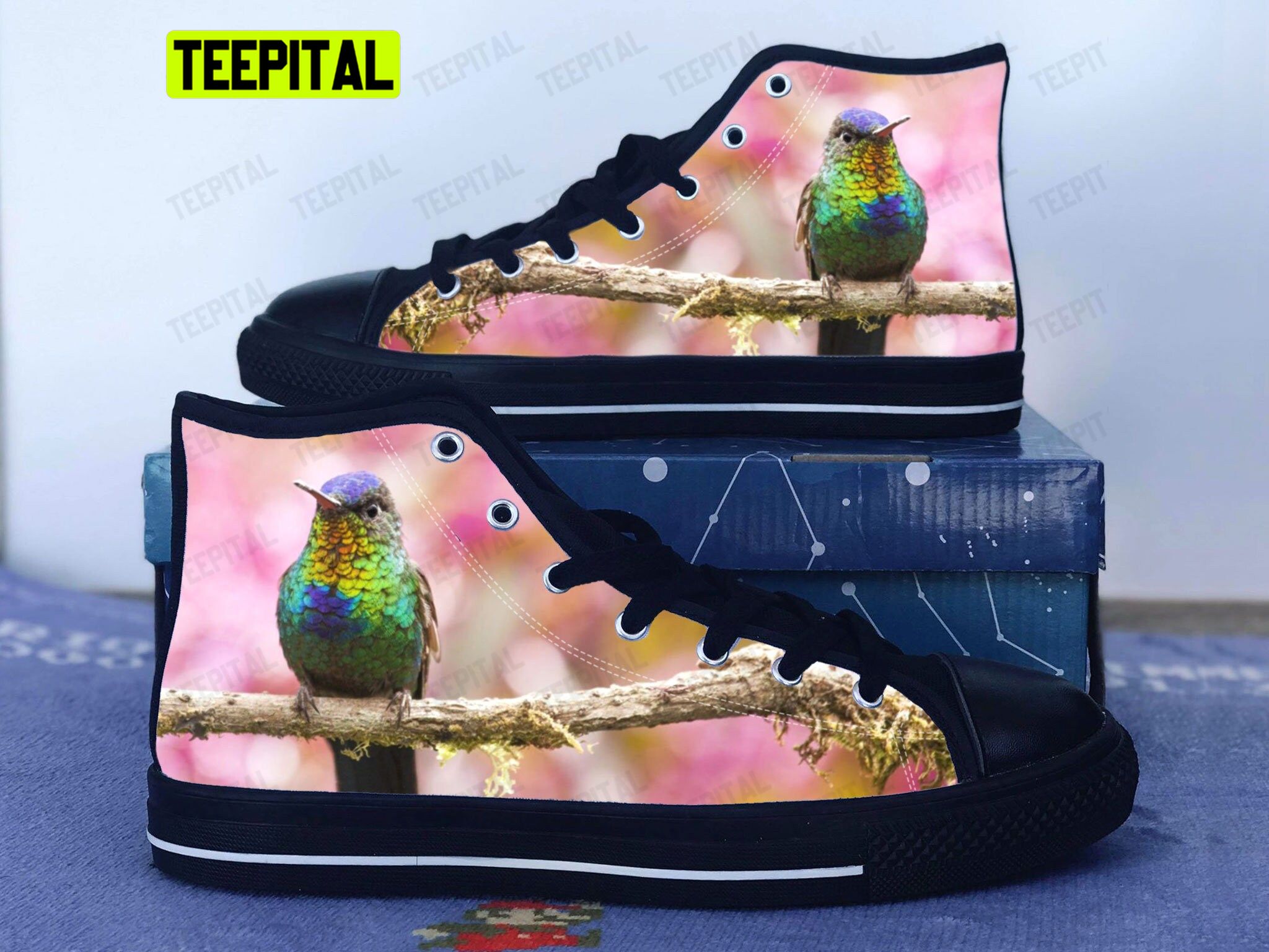 Hummingbird Adults High Top Canvas Shoes Hummingbird Adults High Top Canvas Shoes