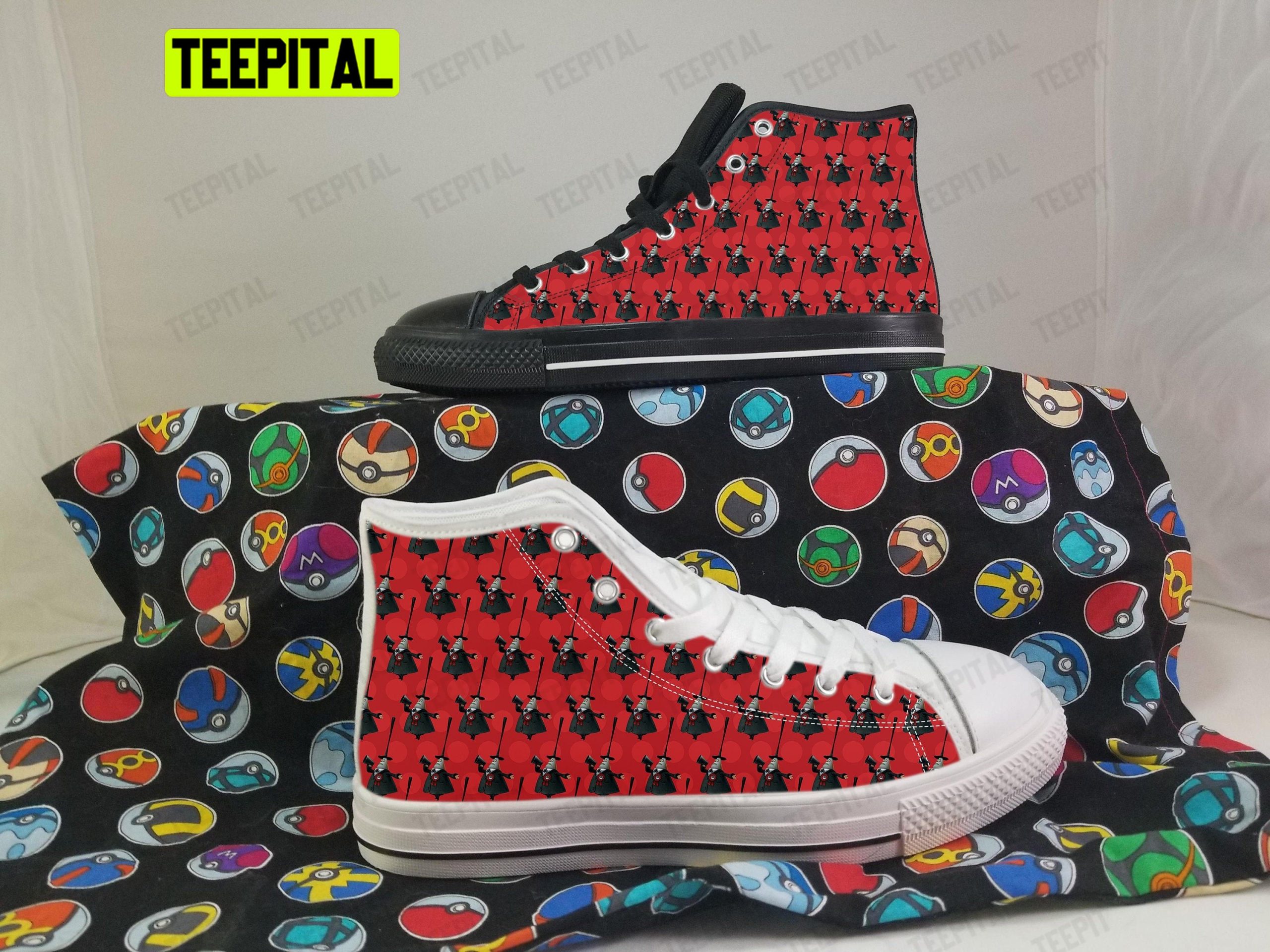 Mayor Of Halloween Town Adults High Top Canvas Shoes Mayor Of Halloween Town Adults High Top Canvas Shoes