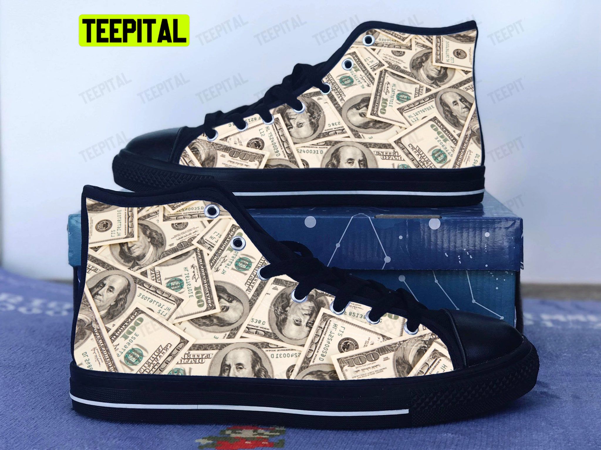 Money Baller Adults High Top Canvas Shoes Money Baller Adults High Top Canvas Shoes