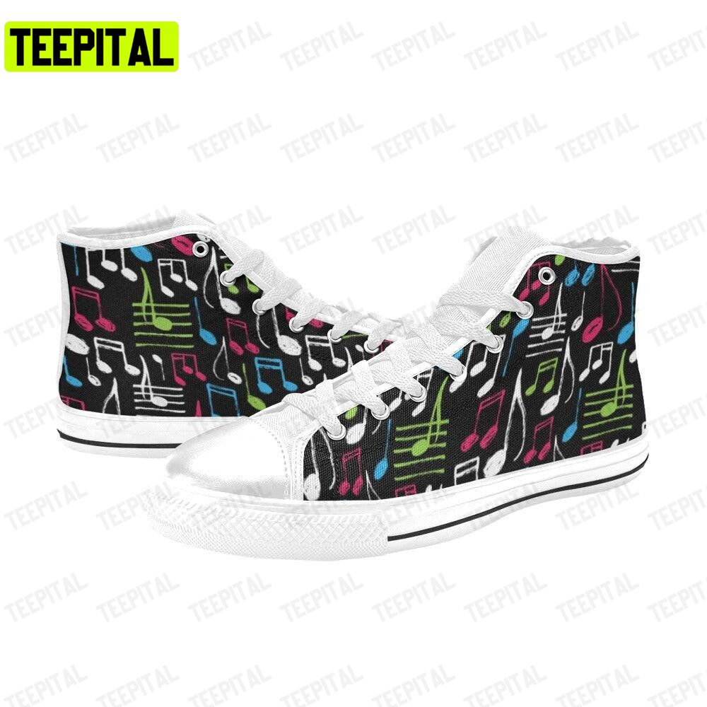 Music Lovers Adults High Top Canvas Shoes Music Lovers Adults High Top Canvas Shoes