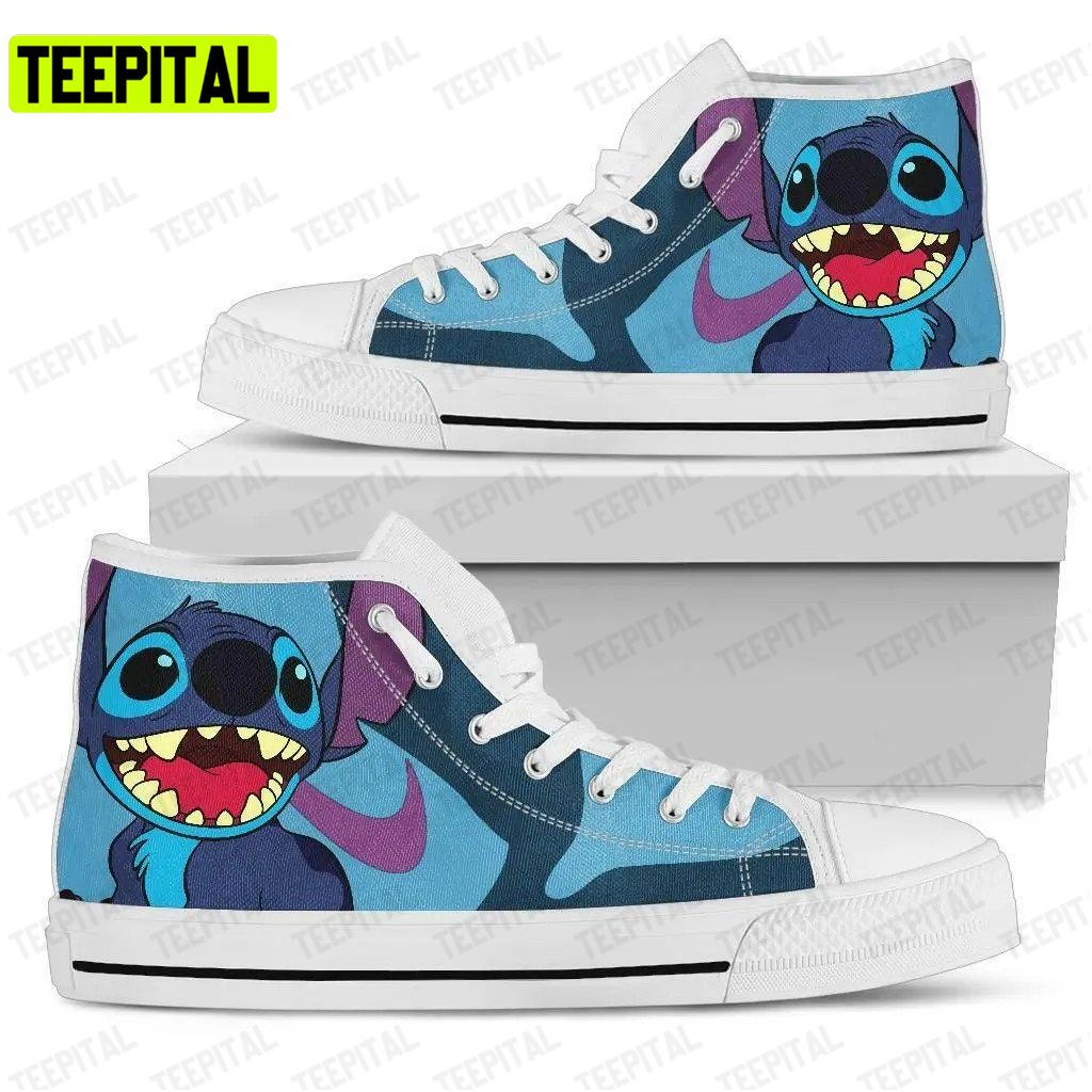 Stitch Lilo Adults High Top Canvas Shoes Stitch Lilo Adults High Top Canvas Shoes