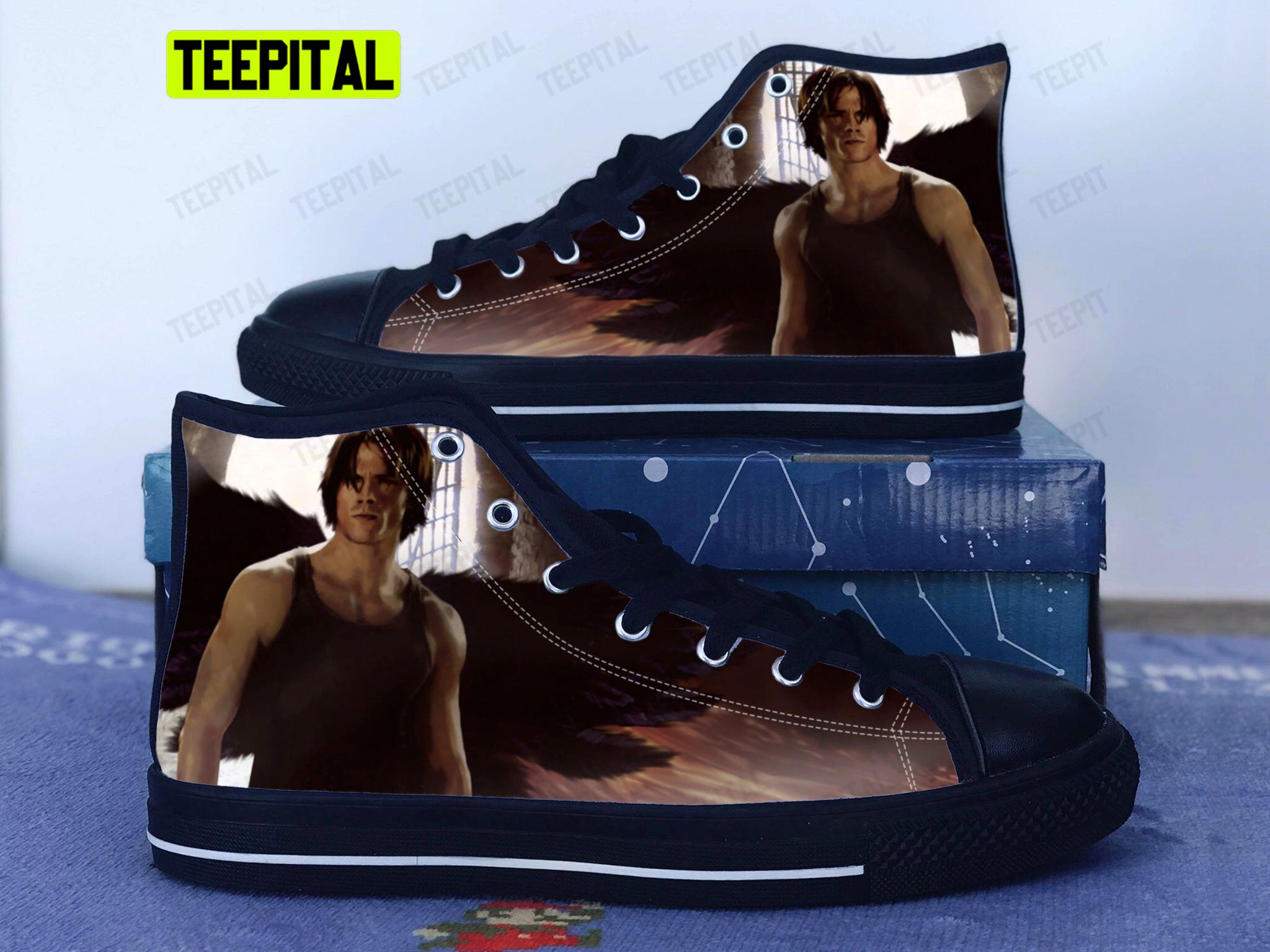 Supernatural Adults High Top Canvas Shoes Supernatural Adults High Top Canvas Shoes