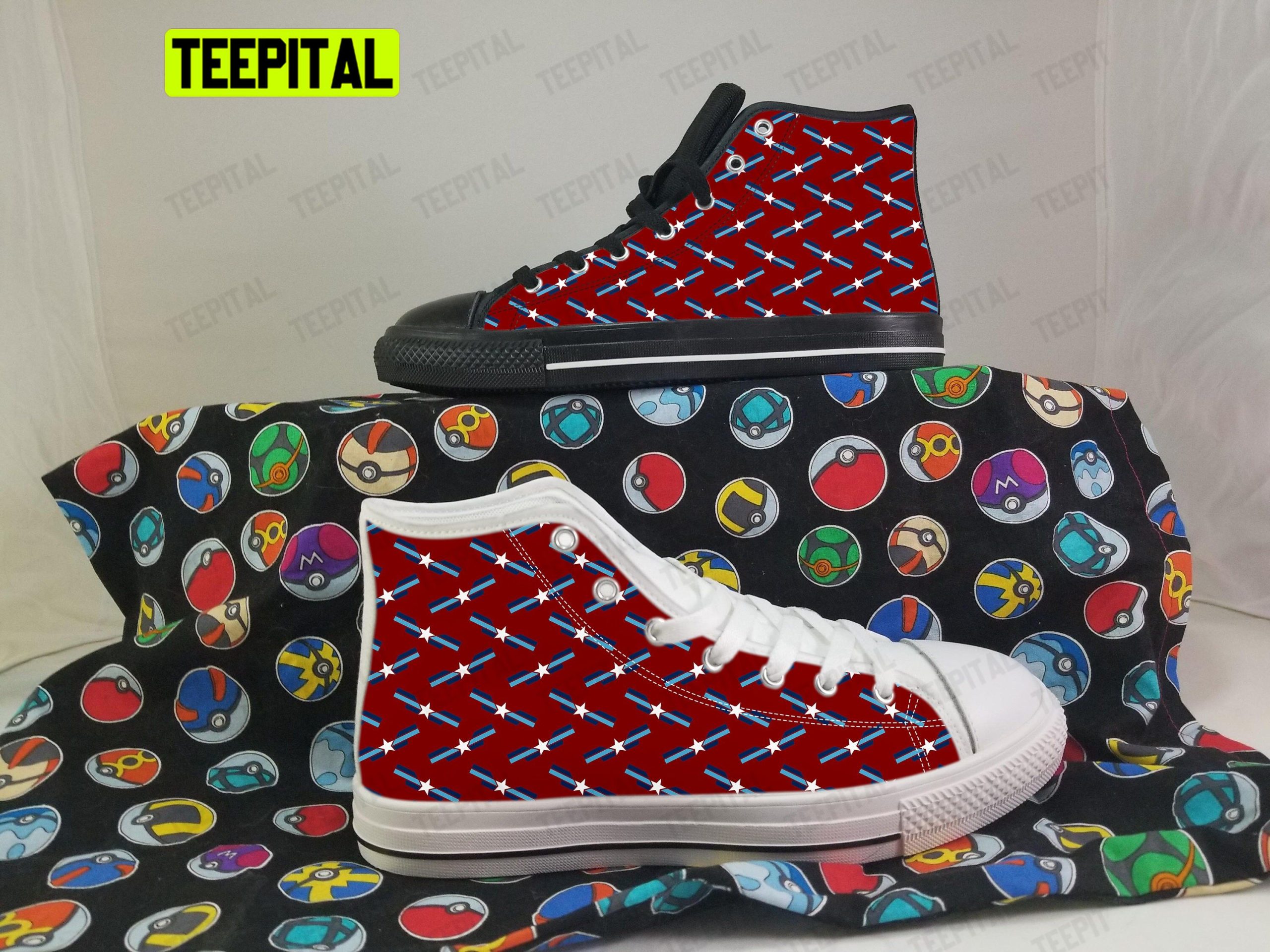 The Captain America Adults High Top Canvas Shoes The Captain America Adults High Top Canvas Shoes