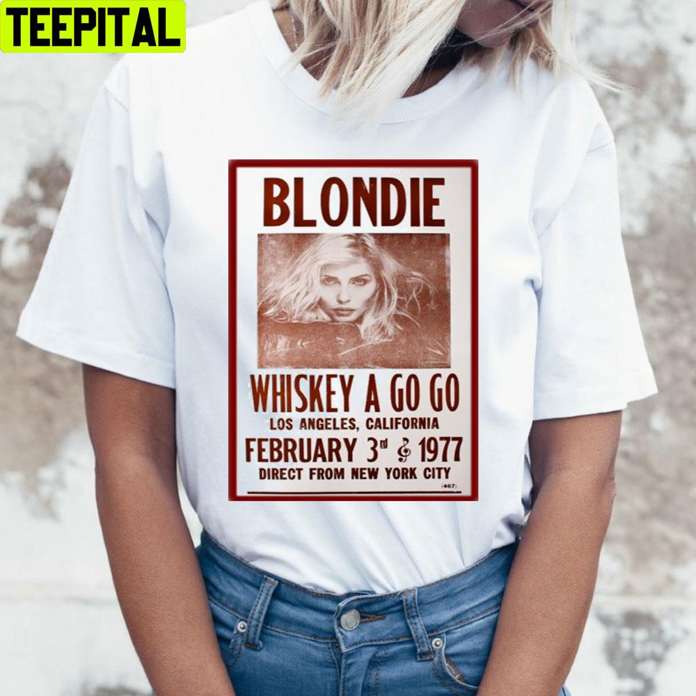 Vintage Concert Blondie Unisex T-Shirt Vintage Concert Blondie Unisex T-Shirt