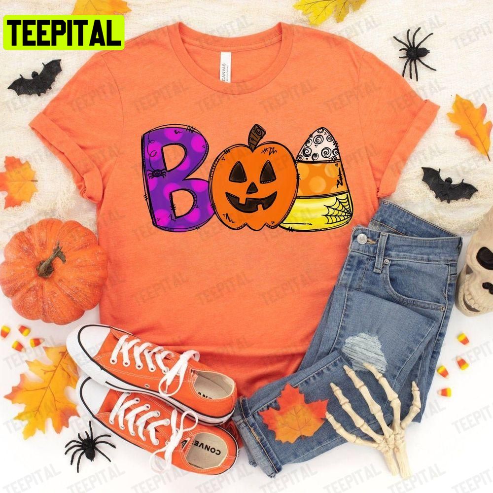 Boo Doodle Letters Halloween Party Hocus Pocus Unisex T-Shirt Sweatshirt Hoodie Boo Doodle Letters Halloween Party Hocus Pocus Unisex T-Shirt Sweatshirt Hoodie