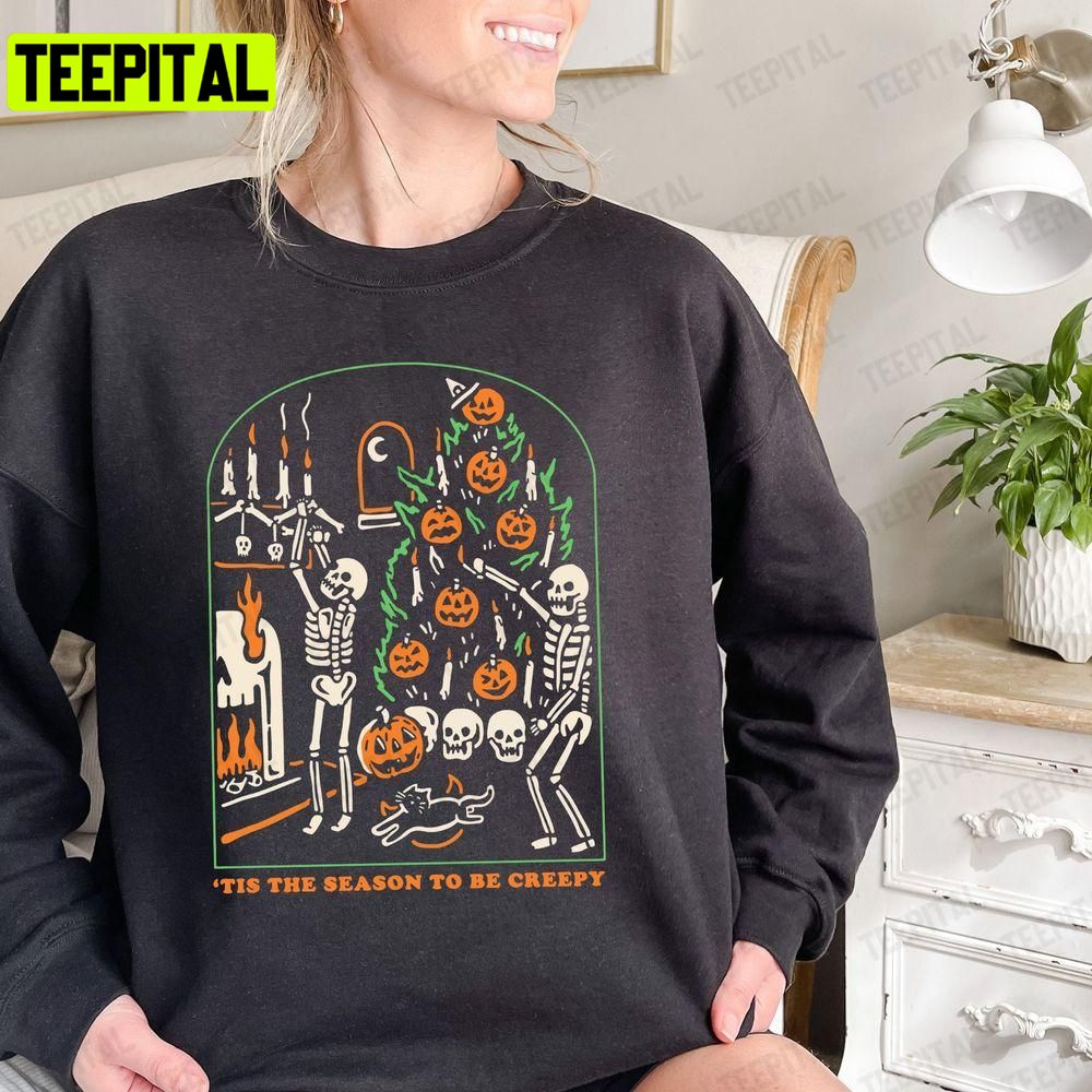 Dead Inside Halloween Tis The Season To Be Creepy And Unisex T-Shirt Sweatshirt Hoodie Dead Inside Halloween Tis The Season To Be Creepy And Unisex T-Shirt Sweatshirt Hoodie
