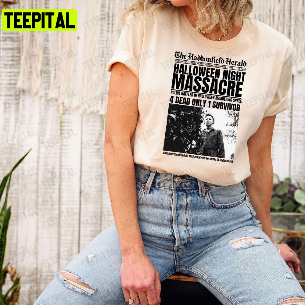 Halloween Night Massacre Spooky Season Unisex T-Shirt Sweatshirt Hoodie Halloween Night Massacre Spooky Season Unisex T-Shirt Sweatshirt Hoodie