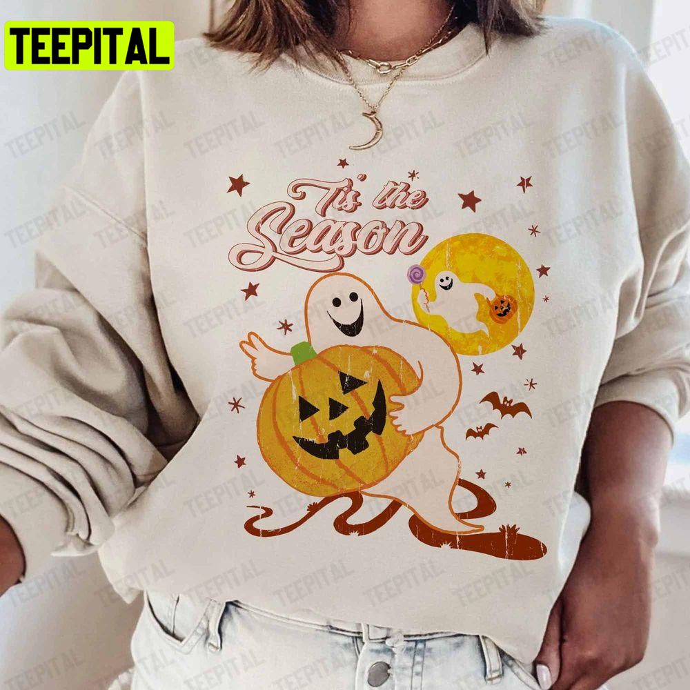 Retro Halloween Tis The Season Spooky Season Fall Unisex T-Shirt Sweatshirt Hoodie Retro Halloween Tis The Season Spooky Season Fall Unisex T-Shirt Sweatshirt Hoodie