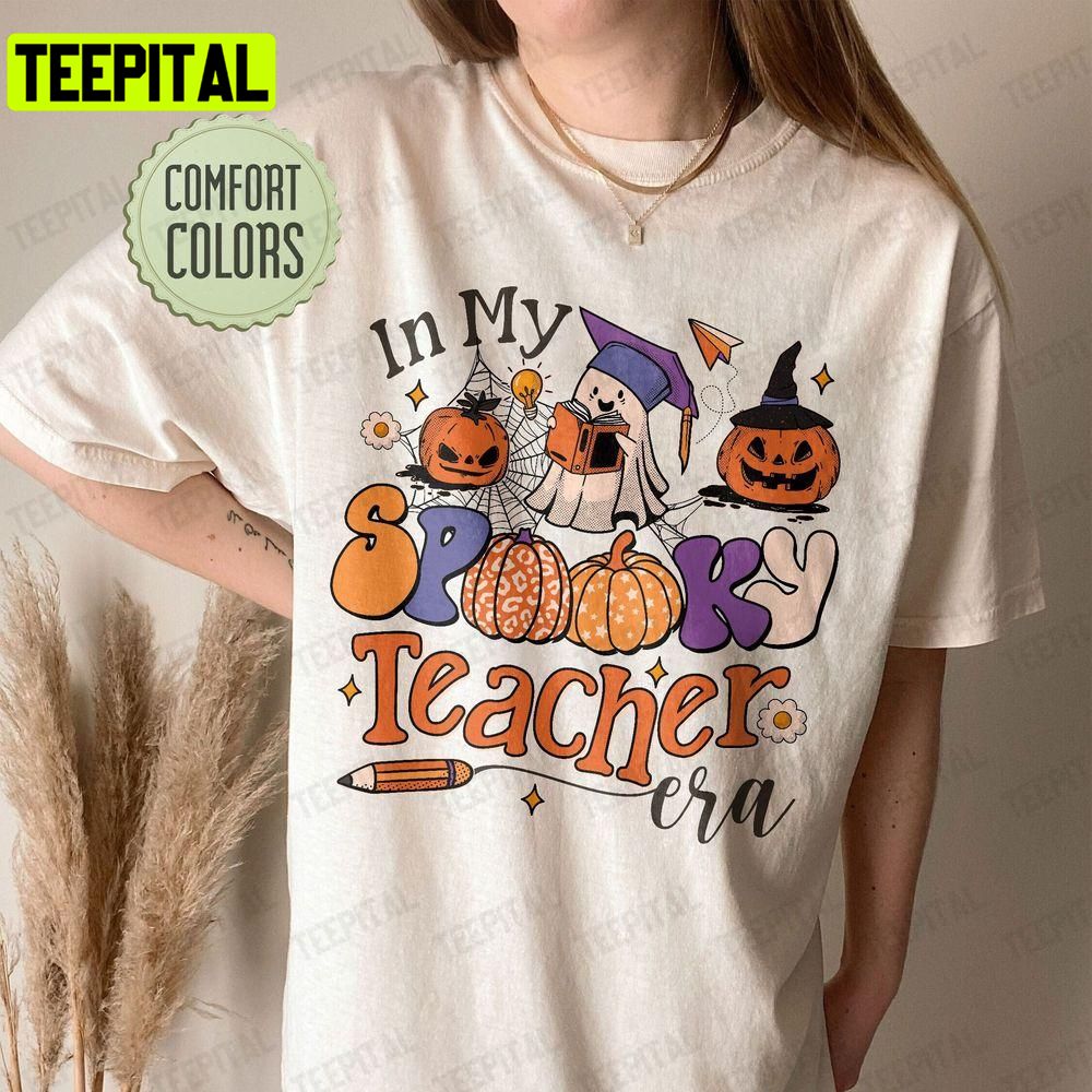 Spooky Teacher Halloween Ghos Unisex T-Shirt Sweatshirt Hoodie Spooky Teacher Halloween Ghos Unisex T-Shirt Sweatshirt Hoodie