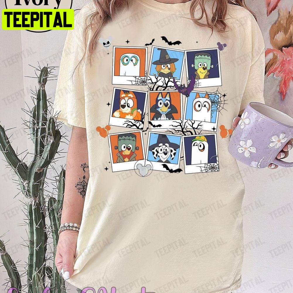 Trick Or Treat Bluey And Friend Halloween Unisex T-Shirt Sweatshirt Hoodie Trick Or Treat Bluey And Friend Halloween Unisex T-Shirt Sweatshirt Hoodie