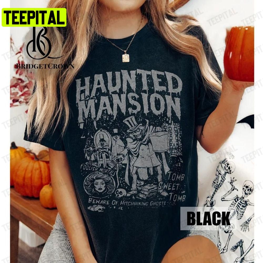Vintage Haunted Mansion Disney Halloween Unisex T-Shirt Sweatshirt Hoodie Vintage Haunted Mansion Disney Halloween Unisex T-Shirt Sweatshirt Hoodie