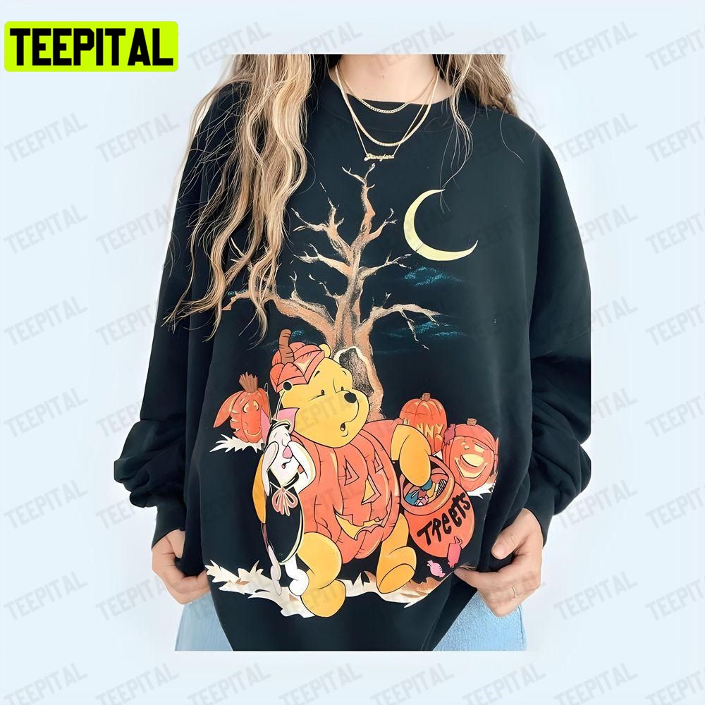 Vintage Pooh Bear Halloween Anf Friends Unisex T-Shirt Sweatshirt Hoodie Vintage Pooh Bear Halloween Anf Friends Unisex T-Shirt Sweatshirt Hoodie