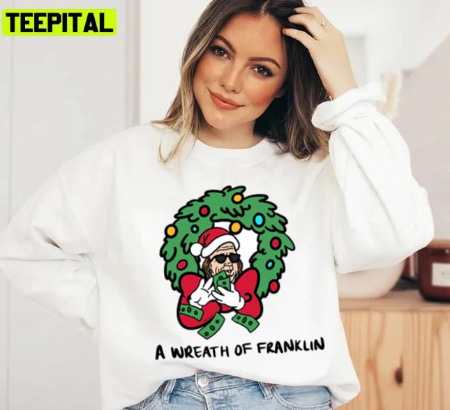 A Wreath Of Franklin Holiday Sweatshirt A Wreath Of Franklin Holiday Sweatshirt