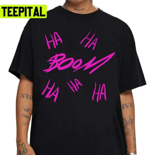 Boom Ha Ha Ha Pink Black Bg Arcane Unisex Sweatshirt