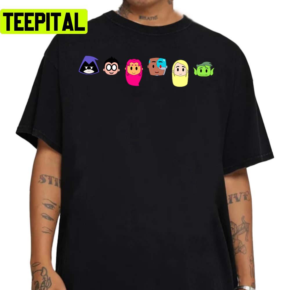 Chibi Teen Titan Heads Unisex Sweatshirt Chibi Teen Titan Heads Unisex Sweatshirt
