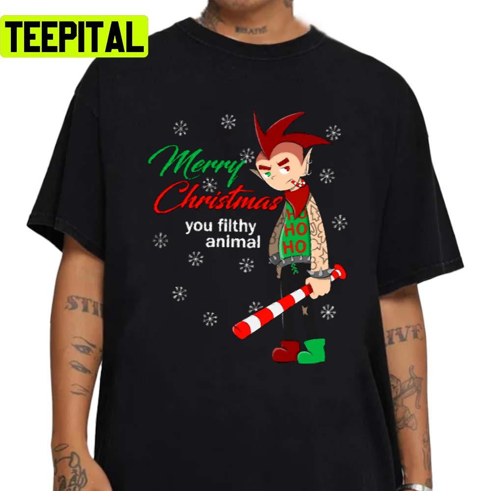 Christmas Punk You Shitty Animal Unisex Sweatshirt Christmas Punk You Shitty Animal Unisex Sweatshirt