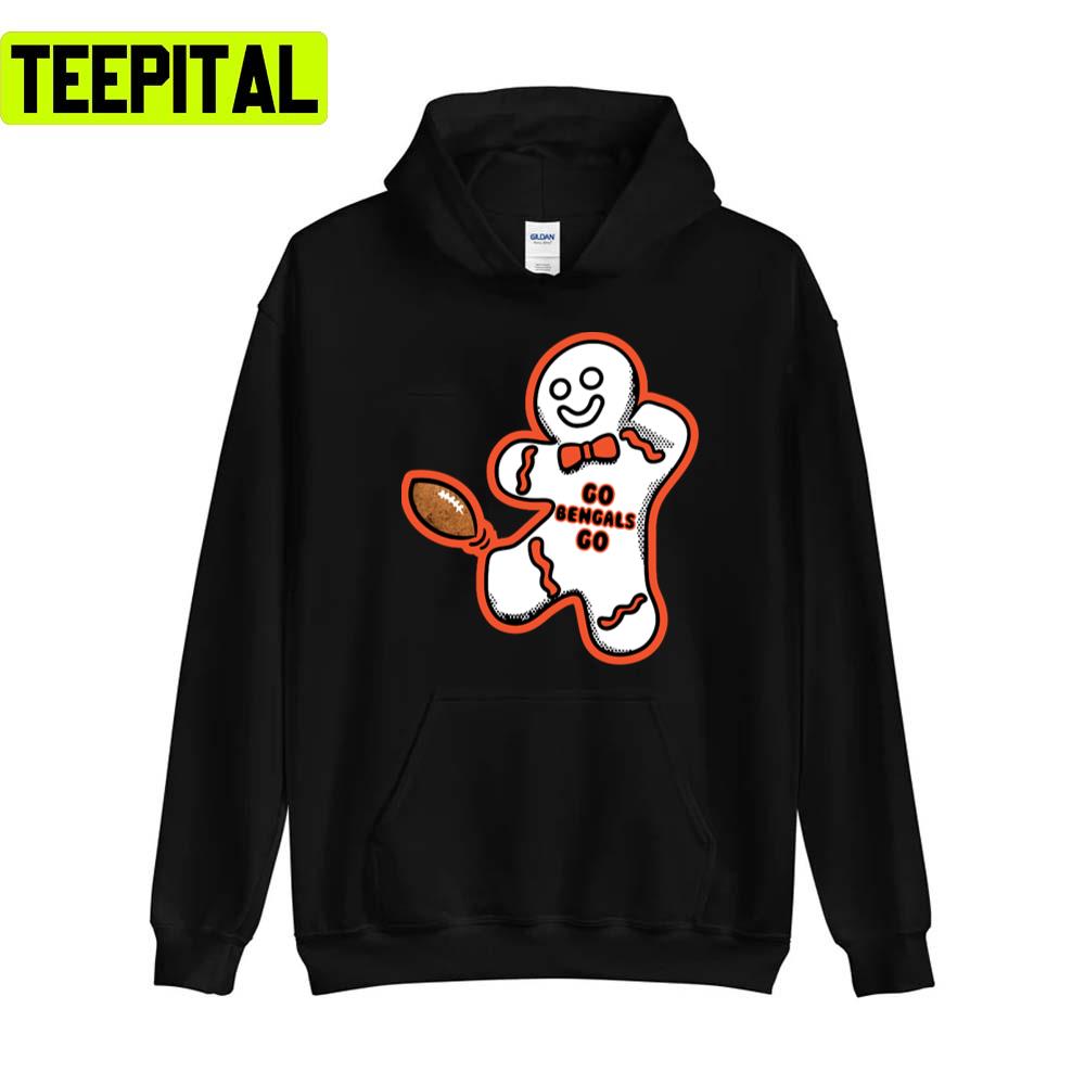 Cincinnati Bengals Gingerbread Man Sweatshirt Cincinnati Bengals Gingerbread Man Sweatshirt
