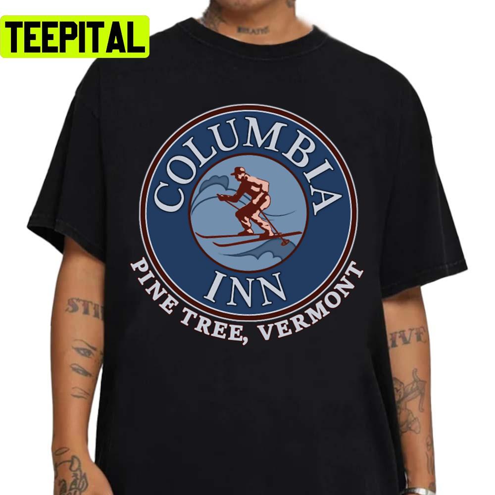 Columbia Inn Pine Tree Vermont Version 2 Holiday Sweatshirt Columbia Inn Pine Tree Vermont Version 2 Holiday Sweatshirt