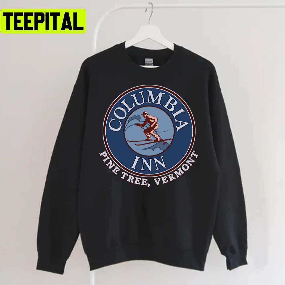 Columbia Inn Pine Tree Vermont Version 2 Holiday Sweatshirt Columbia Inn Pine Tree Vermont Version 2 Holiday Sweatshirt