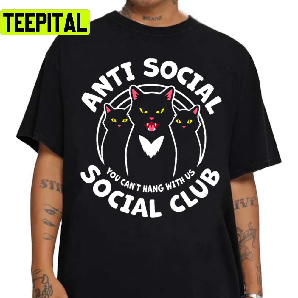 Cool Cats Anti Social Unisex Sweatshirt Cool Cats Anti Social Unisex Sweatshirt
