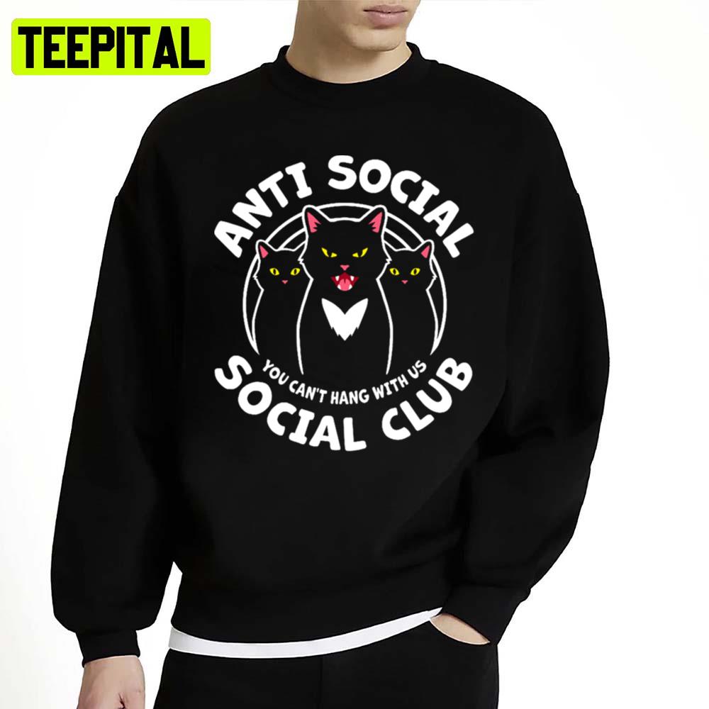 Cool Cats Anti Social Unisex Sweatshirt Cool Cats Anti Social Unisex Sweatshirt