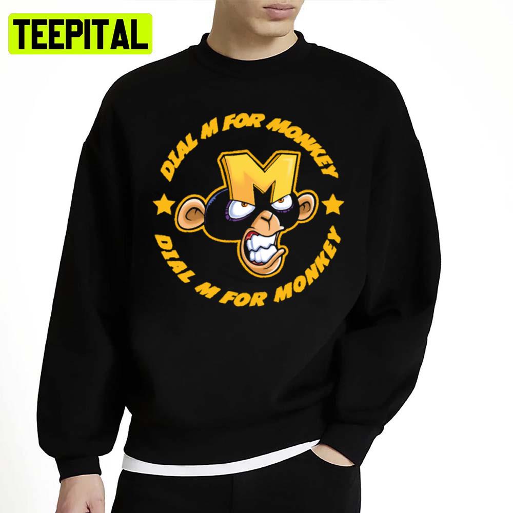Dial M For Monkey Logo Cartoon Unisex Sweatshirt Dial M For Monkey Logo Cartoon Unisex Sweatshirt