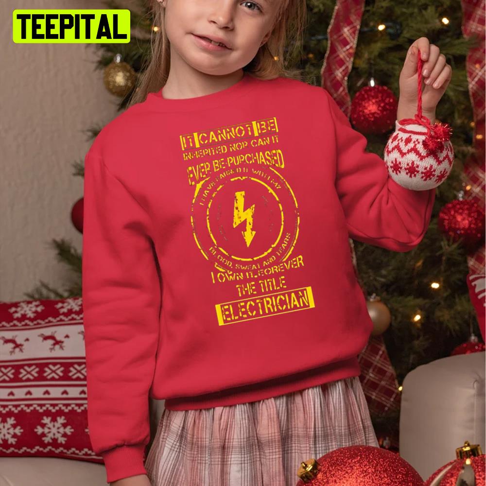 Electrician Holiday Retro Sweatshirt Electrician Holiday Retro Sweatshirt