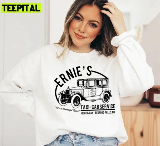 Ernie's Taxi Cab Service Holiday Sweatshirt Ernie's Taxi Cab Service Holiday Sweatshirt