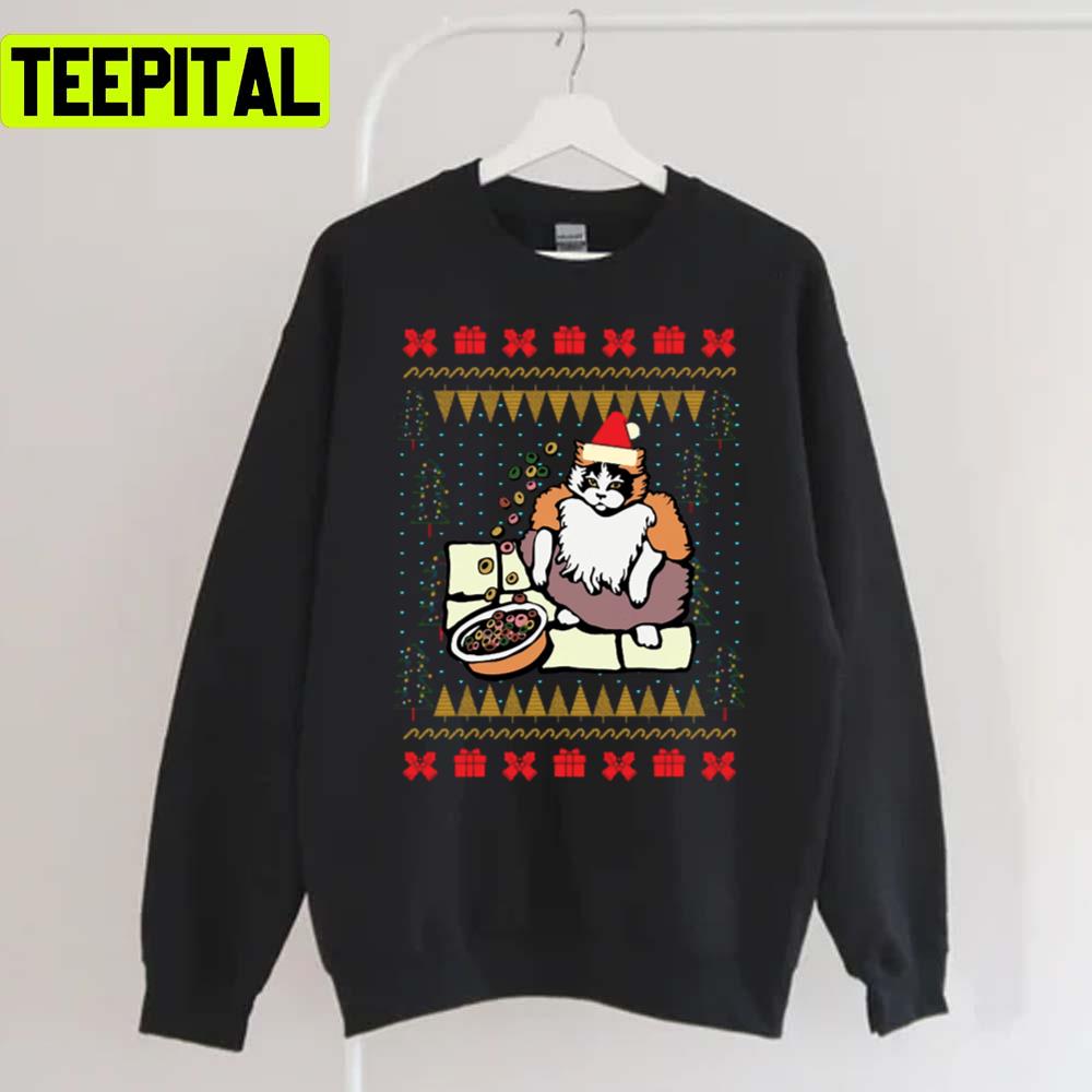Fruit Loops Cat Meme Xmas Holiday Sweatshirt Fruit Loops Cat Meme Xmas Holiday Sweatshirt
