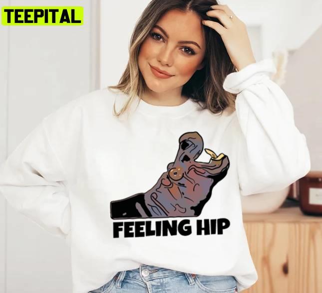 Funny Hippo Pun Feeling Hip Holiday Sweatshirt Funny Hippo Pun Feeling Hip Holiday Sweatshirt