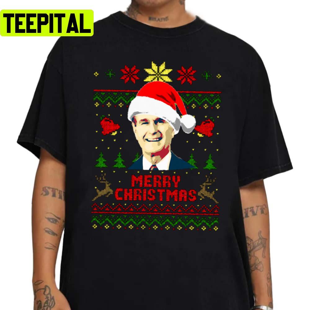 George H W Bush Merry Christmas Unisex Sweatshirt George H W Bush Merry Christmas Unisex Sweatshirt