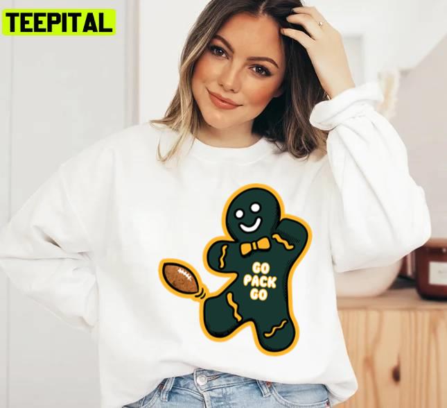 Green Bay Packers Gingerbread Man Sweatshirt Green Bay Packers Gingerbread Man Sweatshirt