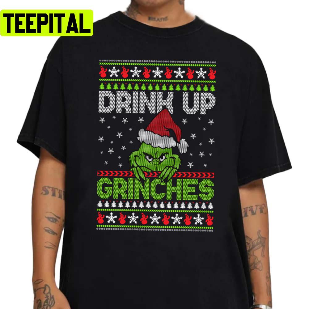 Grinches Drink Up Christmas Unisex Sweatshirt Grinches Drink Up Christmas Unisex Sweatshirt