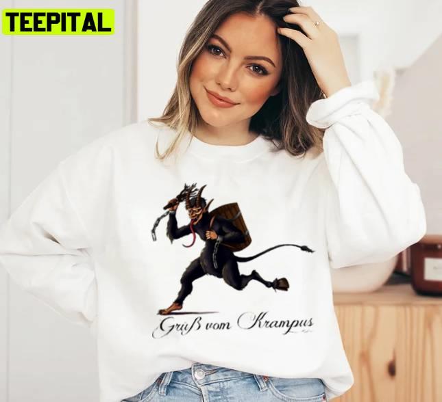 Grus Vom Krampus Holiday Sweatshirt Grus Vom Krampus Holiday Sweatshirt