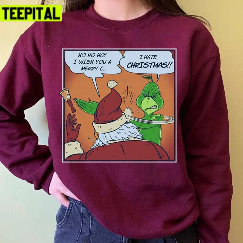 I Hate Xmas Holiday Retro Sweatshirt I Hate Xmas Holiday Retro Sweatshirt