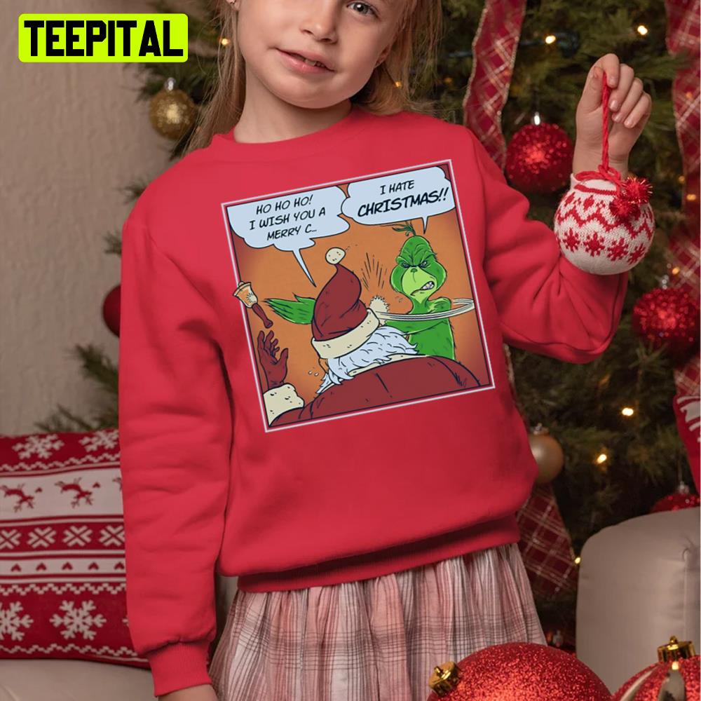 I Hate Xmas Holiday Retro Sweatshirt I Hate Xmas Holiday Retro Sweatshirt