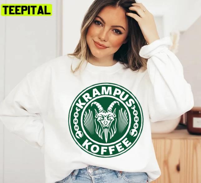 Krampus Koffee Xmas Holiday Sweatshirt Krampus Koffee Xmas Holiday Sweatshirt