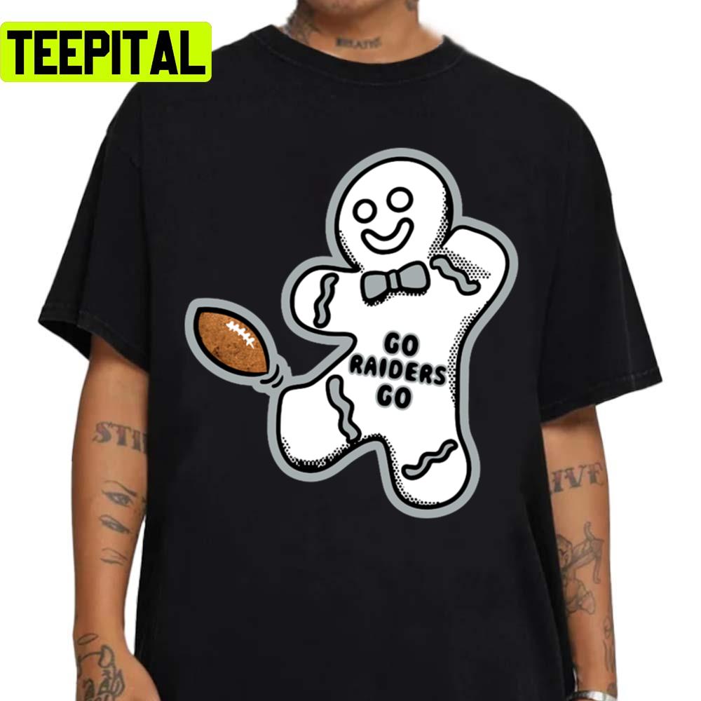 Las Vegas Raiders Gingerbread Man Sweatshirt Las Vegas Raiders Gingerbread Man Sweatshirt