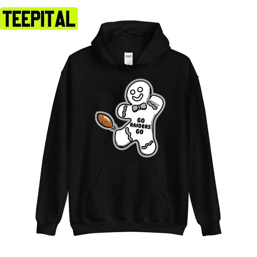 Las Vegas Raiders Gingerbread Man Sweatshirt Las Vegas Raiders Gingerbread Man Sweatshirt