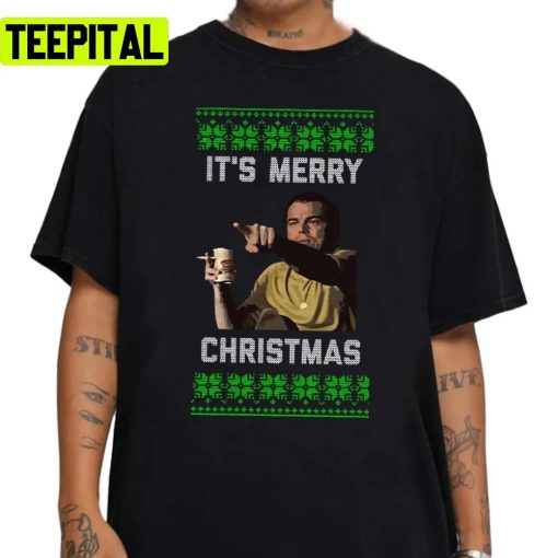 Leonardo Pointing Meme Christmas Unisex Sweatshirt